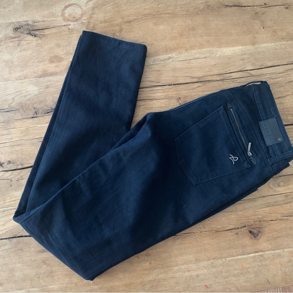 DL1961 black straight skinny denim jeans pants JESSICA skinny 30 - Picture 3 of 11